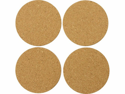 Набор костеров Bali из пробки в хлопковом мешке