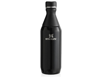 Бутылка для воды Stanley All Day Slim объемом 350 мл - черный глянцевый