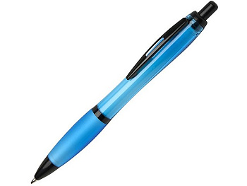 Nash шариковая ручка из переработанного пластика с черной отделкой (черные чернила) - Белый