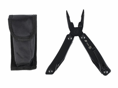 Мультитул Stinger, 100x40 мм, 11 функций, сталь, чёрный