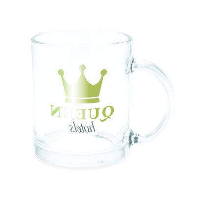 Стеклянная кружка KAFFIR, Сублимация, Белый