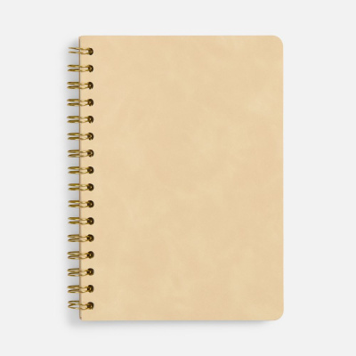 Ежедневник Spiral, недатированный, бежевый