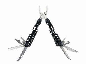 Мультитул Stinger, 105x40 мм, 13 функций, сталь, чёрно-серебристый