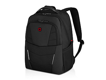 Рюкзак WENGER ALTAIR 15.6", черный, переработанный ПЭТ/Полиэстер, 32х21х44 см