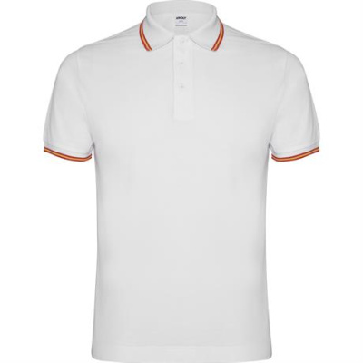 Футболка поло NATION мужская, БЕЛЫЙ 2XL