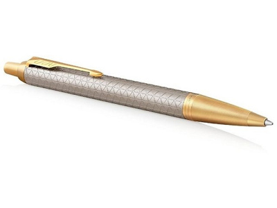 Шариковая ручка Parker IM Premium Warm Silver (grey)  GT, стержень: M, цвет чернил: blue
