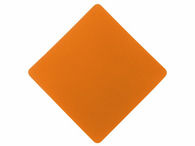 ПАТЧ РОМБ soft-touch (оранжевый) 7,6 х 7