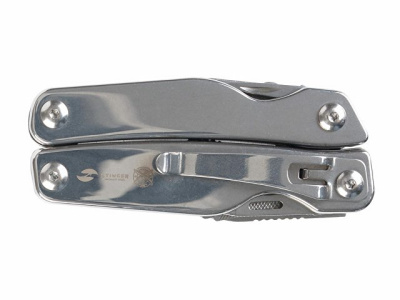 Мультитул Stinger, 100x45 мм, 11 функций, сталь, серебристый