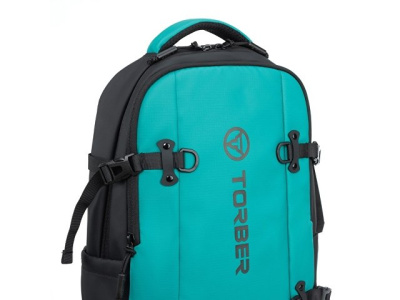 Рюкзак спортивный TORBER ЭКСТРИМ 18", зелёный/чёрный, 31 х 12 х 46 см
