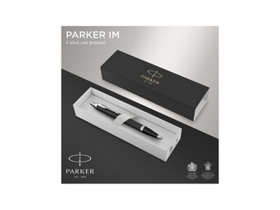Шариковая ручка Parker IM Mat Black CT лак матовый, стержень: M, цвет чернил: blue