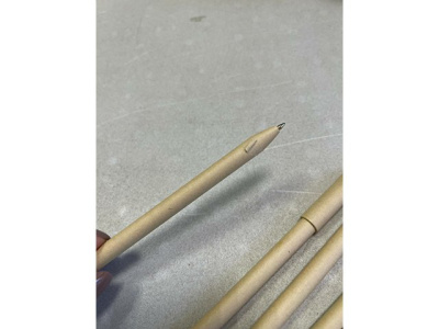 Ручка картонная с колпачком "Recycled"