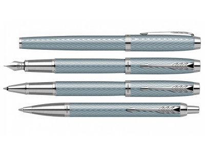 Шариковая ручка Parker IM Premium K318  Blue Grey CT, стержень: M, цвет чернил: blue