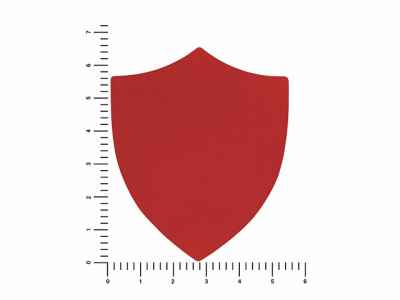 ПАТЧ ЩИТ soft-touch (красный) 6,6 х 5