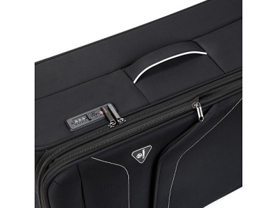 Чемодан TORBER НЕРО, чёрный, переработанный ПЭТ, 48 х 28 х 79 см