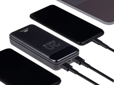 RIVACASE VA2582 (20 000mAh), QC/PD 22.5W внешний аккумулятор с дисплеем