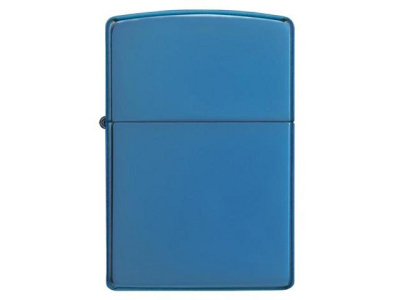 Зажигалка ZIPPO Classic с покрытием Sapphire™, латунь/сталь, синяя, глянцевая