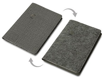 Двустороннее портфолио из рпет-фетра и искусственной кожи "Felt"