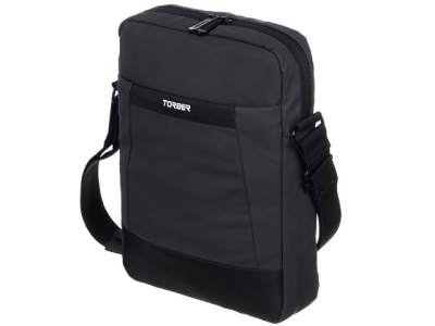 Сумка кросс-боди TORBER, черный/серый, полиуретан