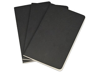 Записная книжка Moleskine Cahier (нелинованный, 3 шт.), Large (13х21см)