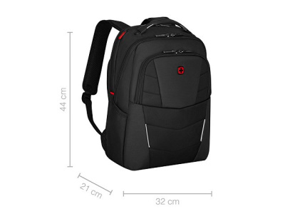 Рюкзак WENGER ALTAIR 15.6", черный, переработанный ПЭТ/Полиэстер, 32х21х44 см