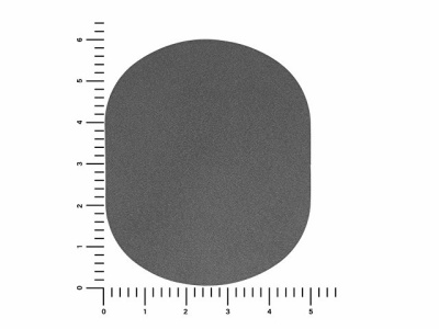 ПАТЧ ОВАЛ nubuk (серый) 6,0 х 5