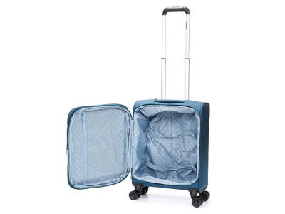 Чемодан TORBER ВИВИ, синий, полиэстер, 39 х 20 х 54 см