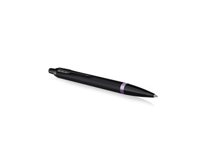 Шариковая ручка Parker IM Vibrant Rings Flame Amethyst Purple, стержень: M blue