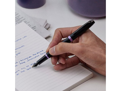 Перьевая ручка Parker IM Vibrant Rings Flame Amethyst Purple, стержень:F, цвет чернил: blue
