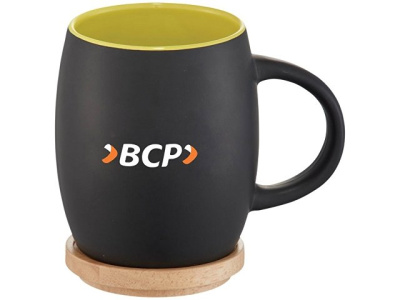 Керамическая чашка Hearth с деревянной крышкой-костером