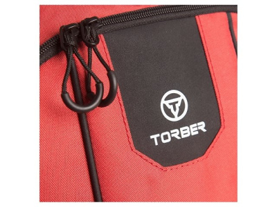 Рюкзак TORBER РАКЕТА с отделением для ноутбука 15,6", красный, полиэстер 600D