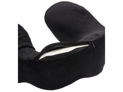 Подушка для путешествий с эффектом памяти Мемо "Bluewinder" Black