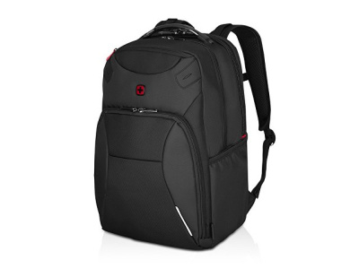 Рюкзак WENGER Cosmic 17", чёрный, переработанный ПЭТ/ПВХ/полиэстер, 34 x 23 x 49 см