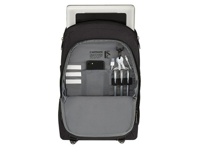 Рюкзак WENGER Oryson 16", чёрный, переработанный ПЭТ/Полиэстер, 32х45х19 см