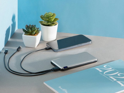 Внешний аккумулятор Forge, Evolt, металл, 10000mah