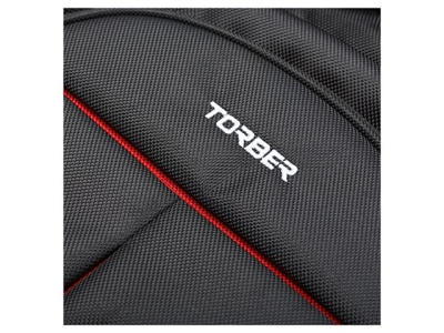 Рюкзак TORBER МЕГАПОЛИС с отделением для ноутбука 15", чёрный, полиэстер