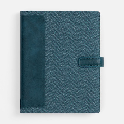 Ежедневник-органайзер Twill, недатированный, синий