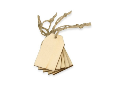 Набор деревянных ярлыков 5*3 см