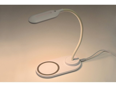Настольный светильник с беспроводной зарядкой "Flamp"