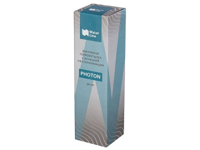 Вакуумная термобутылка с УФ-стерилизацией "Photon", черный