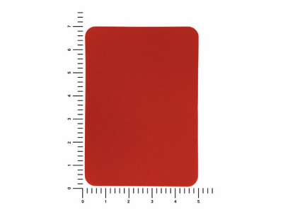 ПАТЧ ПРЯМОУГОЛНЫЙ nubuk (красный) 5,0 х 7