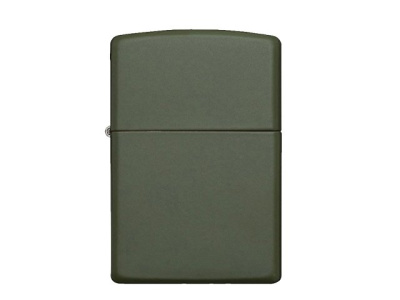 Зажигалка ZIPPO Classic с покрытием Green Matte, латунь/сталь, зелёная, матовая