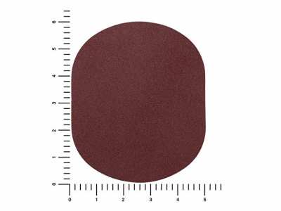 ПАТЧ ОВАЛ nubuk (коричневый ) 6,0 х 5
