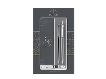 Набор «Parker Jotter Core Stainless Steel CT» ручка шариковая