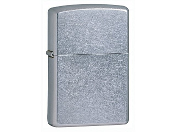 Зажигалка ZIPPO Classic с покрытием Street Chrome™, латунь/сталь, серебристая, матовая