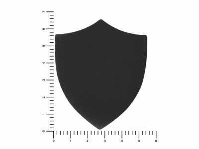 ПАТЧ ЩИТ nubuk (чёрный) 6,6 х 5