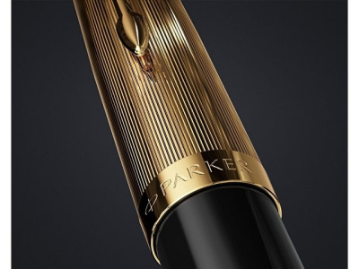 Шариковая ручка Parker 51 DELUXE BLACK GT, стержень: M, цвет чернил: black
