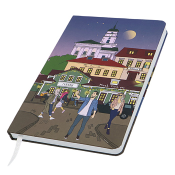 Записная книжка A5 Dziuna Театр в клетку 15 x 21 см