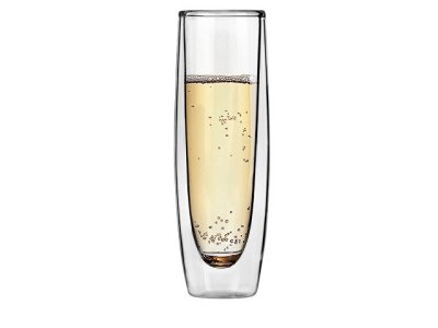 Бокал-флют для шампанского Brut с двойными стенками