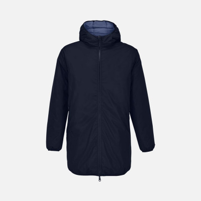 Куртка-парка унисекс Reverse, темно-синяя, размер XS