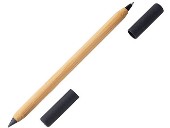 Вечный карандаш и ручка из бамбука "Black bamboo"